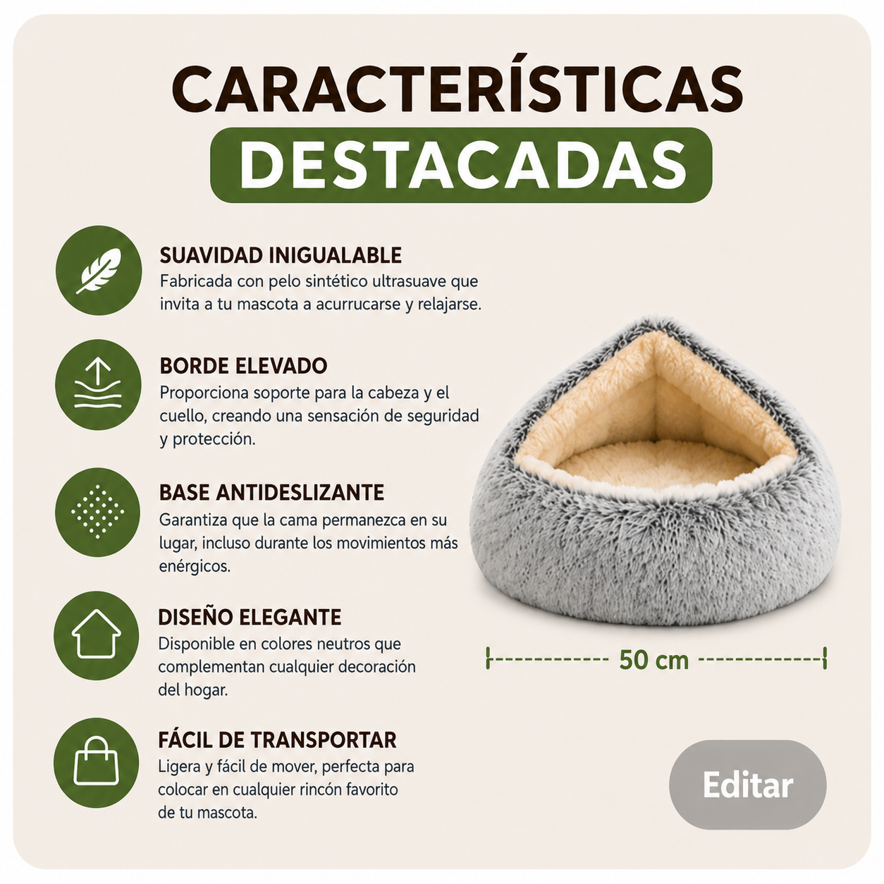 Nube de Sueños™ Cama para Mascota